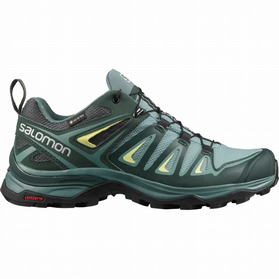 Salomon X Ultra 3 Gore-tex Tursko Dame Grønn (IQJ6133XA)